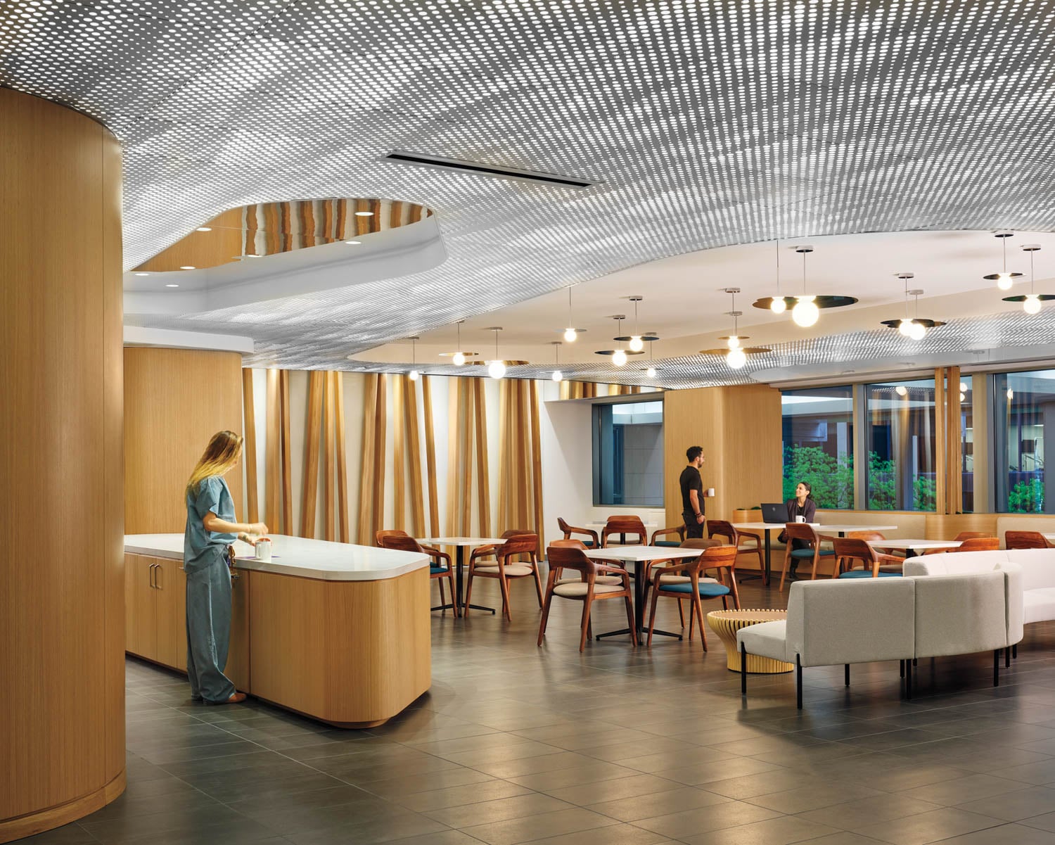 reception area of Northwestern Medicine Faculty Office Center, Chicago