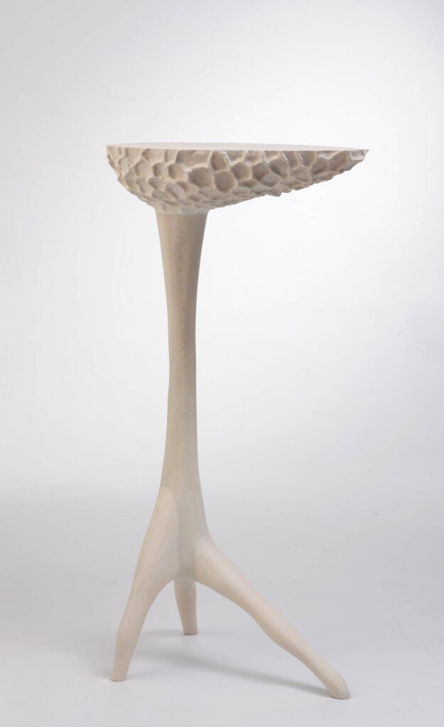 white sculptural form