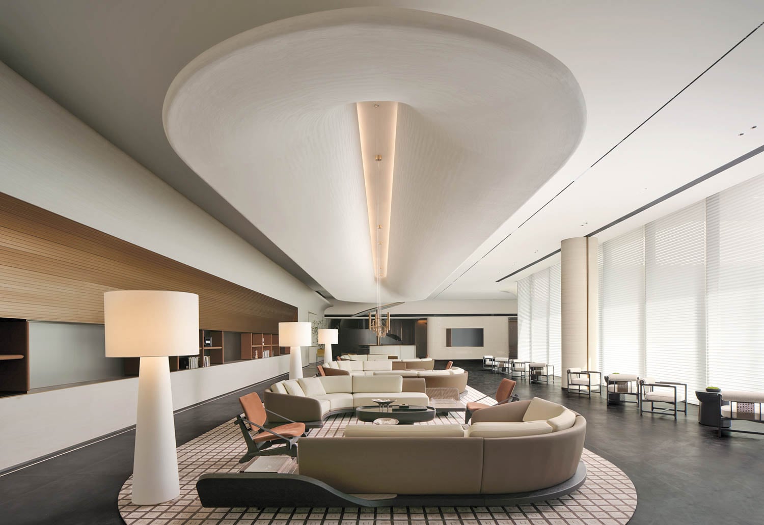 inside residential sales center