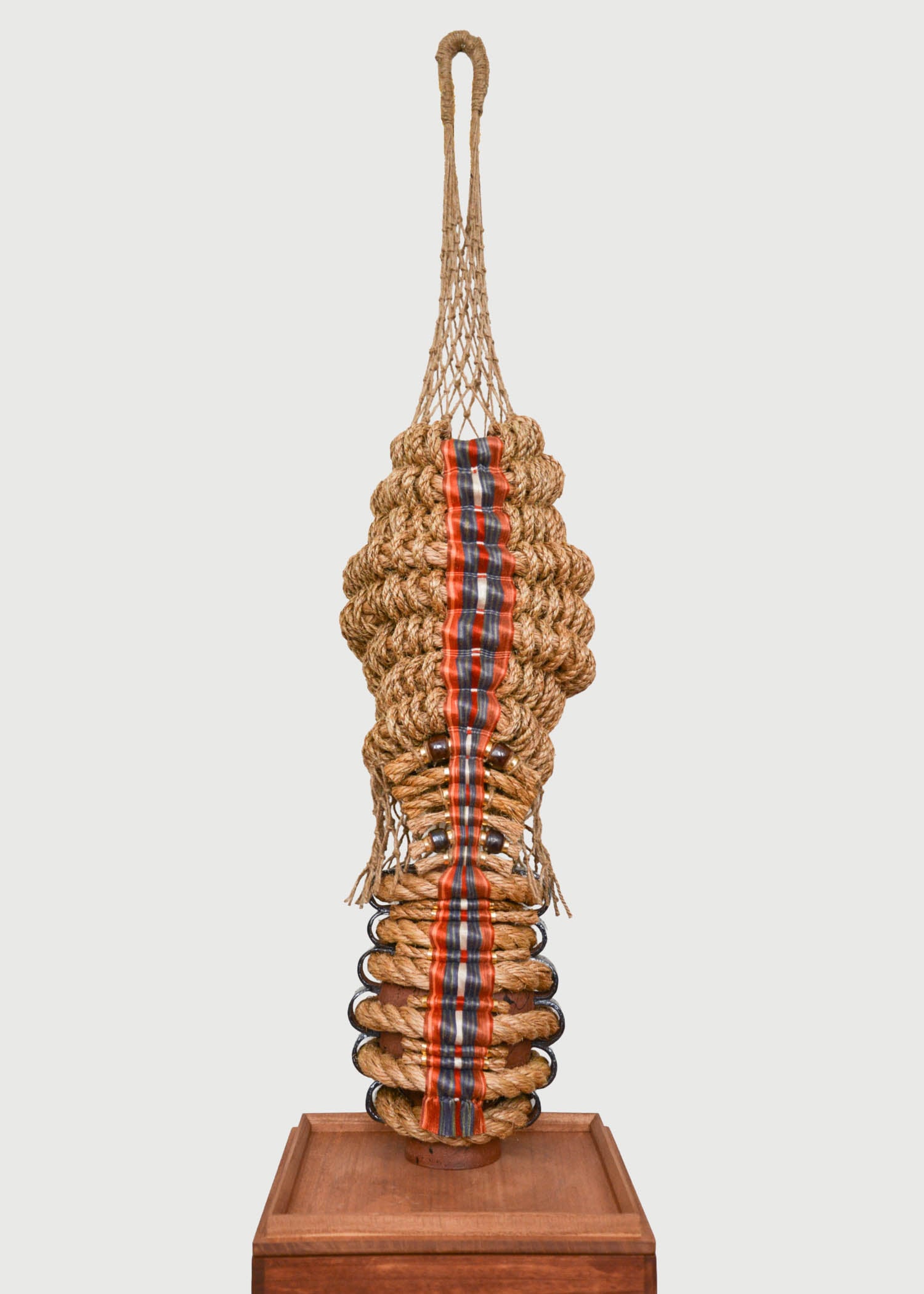 closeup of braided sculpture