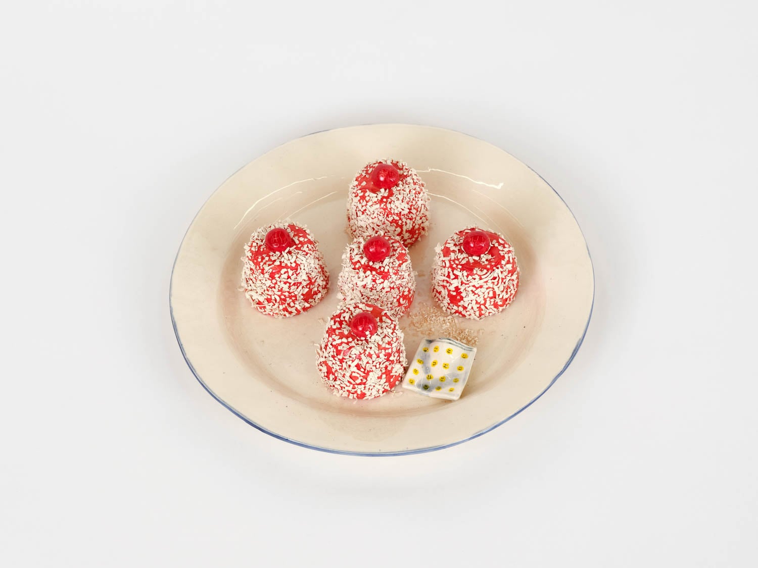 multiple chocolates with a condom wrapper