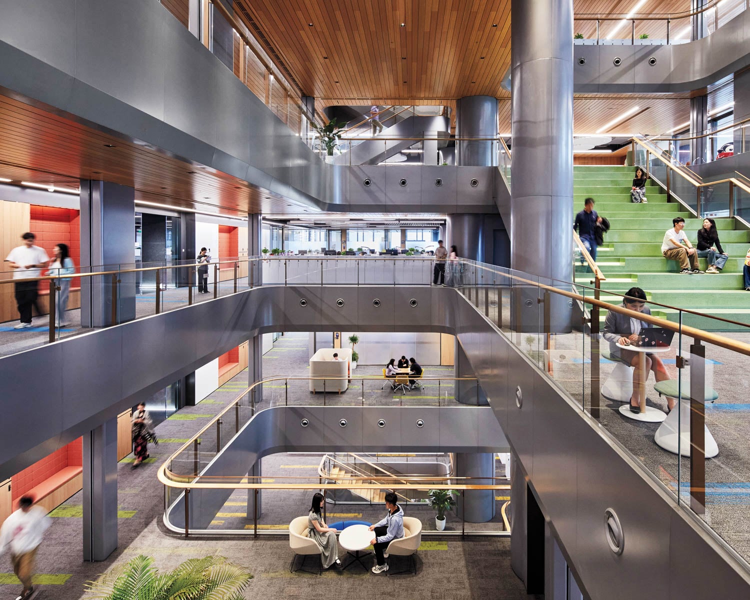 view of staircase in company