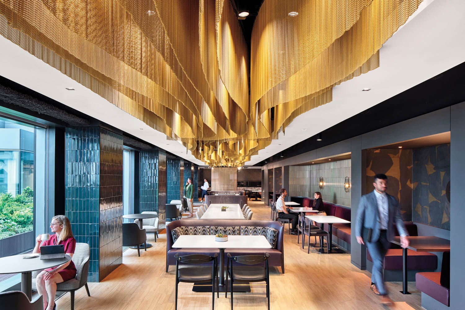 sitting area in cafe