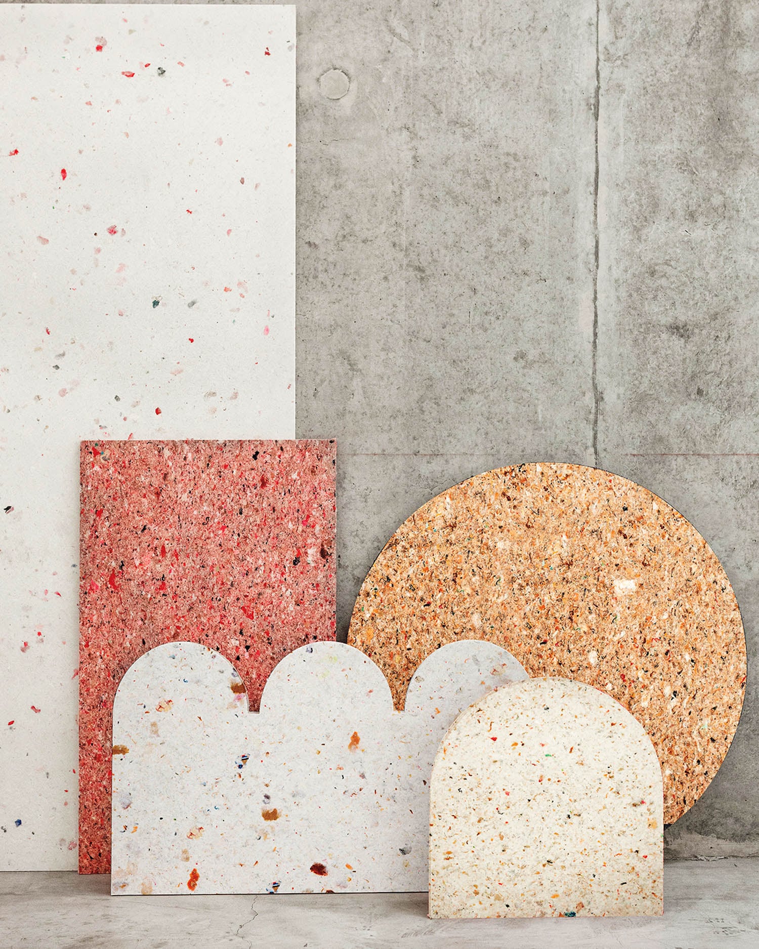 multiple cork panels against wall