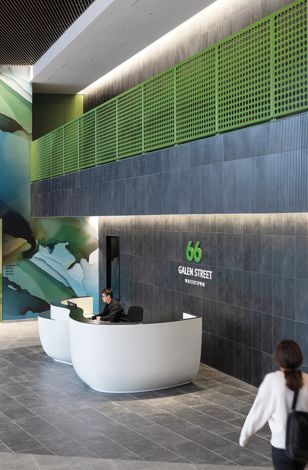 white high-backed chairs in office