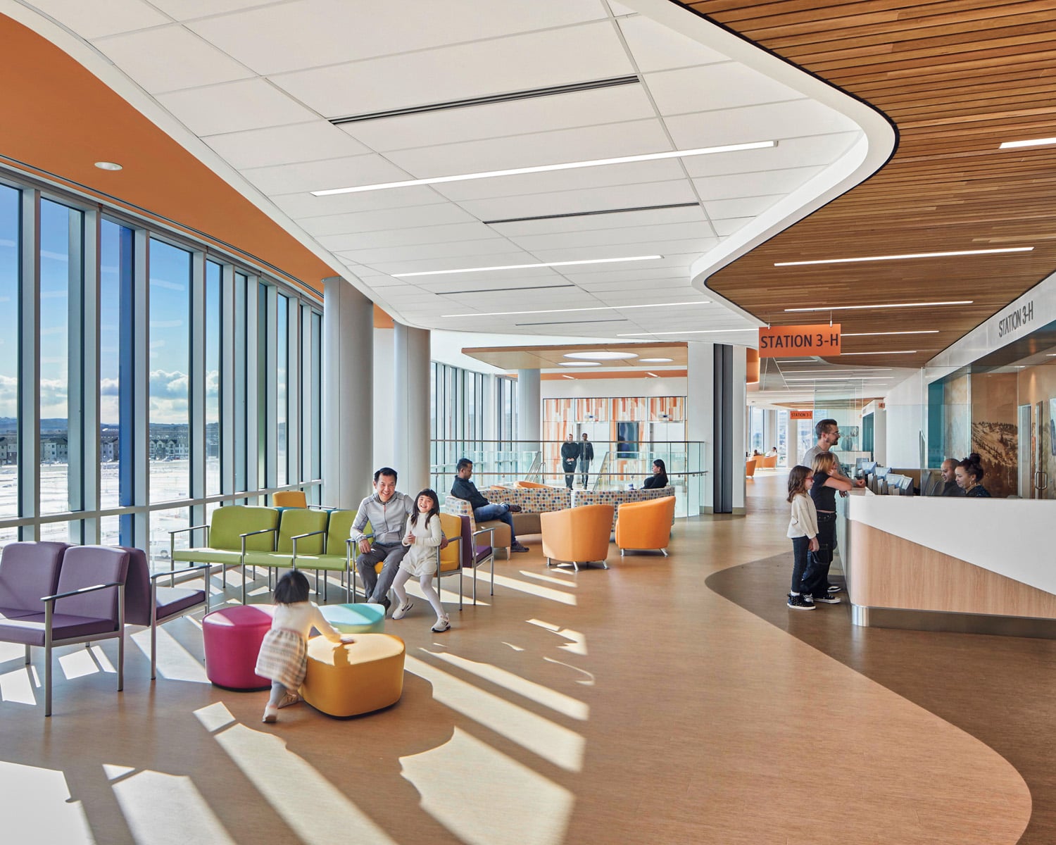 light filled hallway