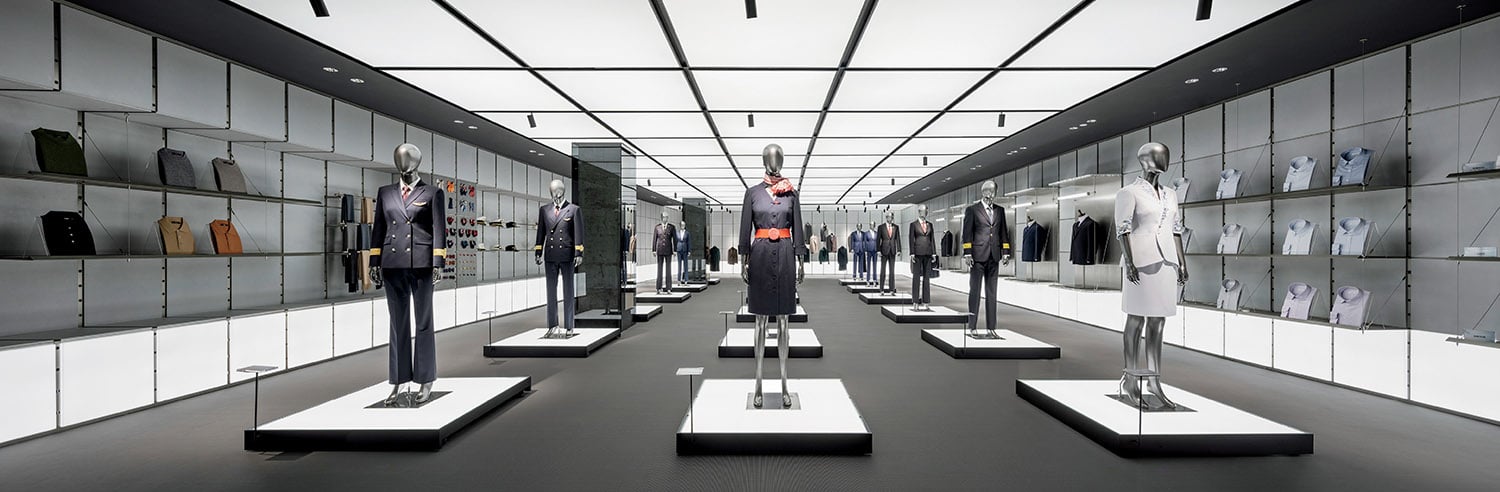 A store with a lot of clothes on display