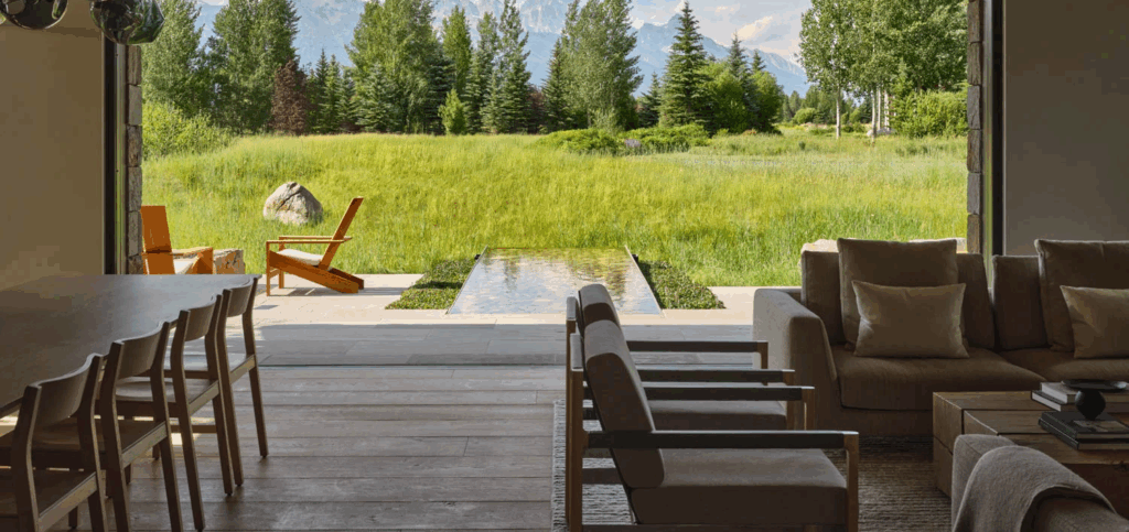 view of outdoors from kitchen