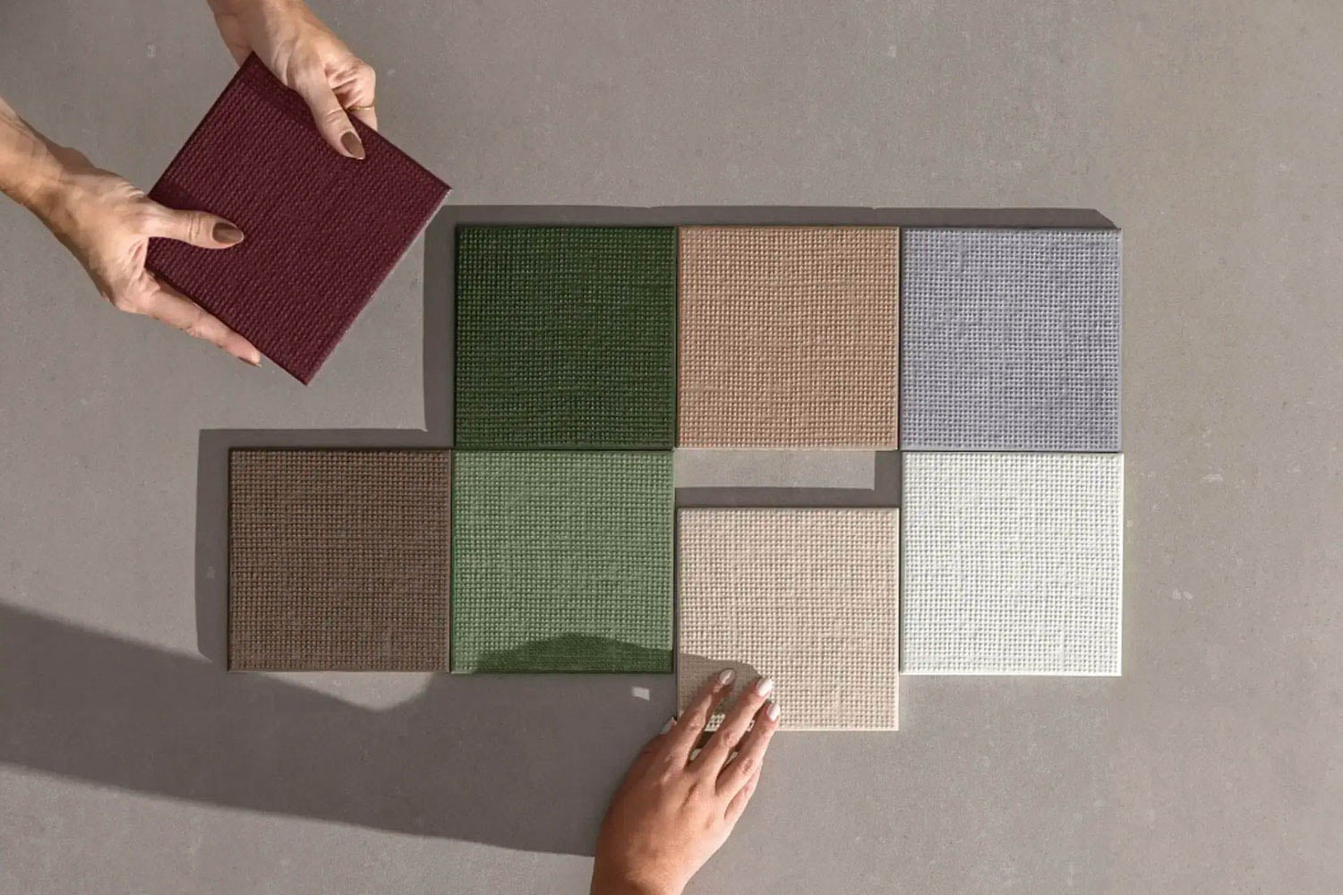 textured tile squares