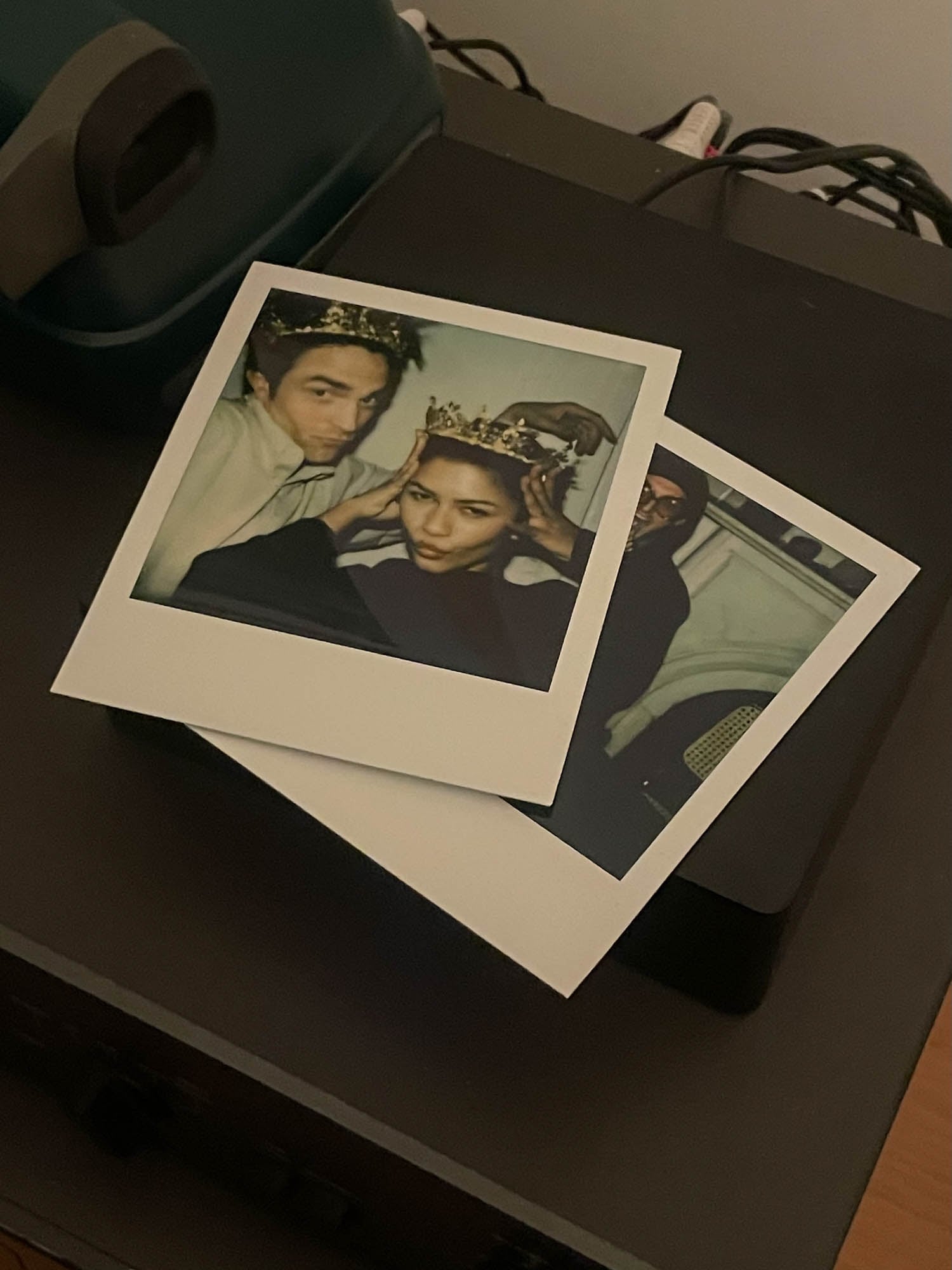 A series of candid Polaroids