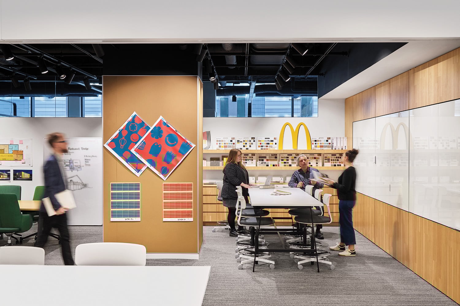 work area in mcdonald's hq