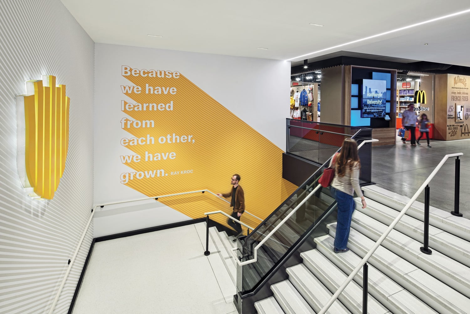 wall mural in mcdonalds hq