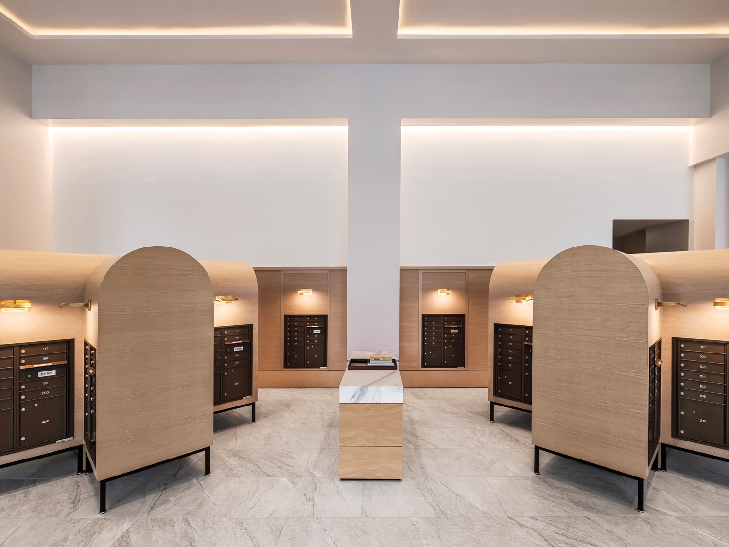 oak veneered mailboxes