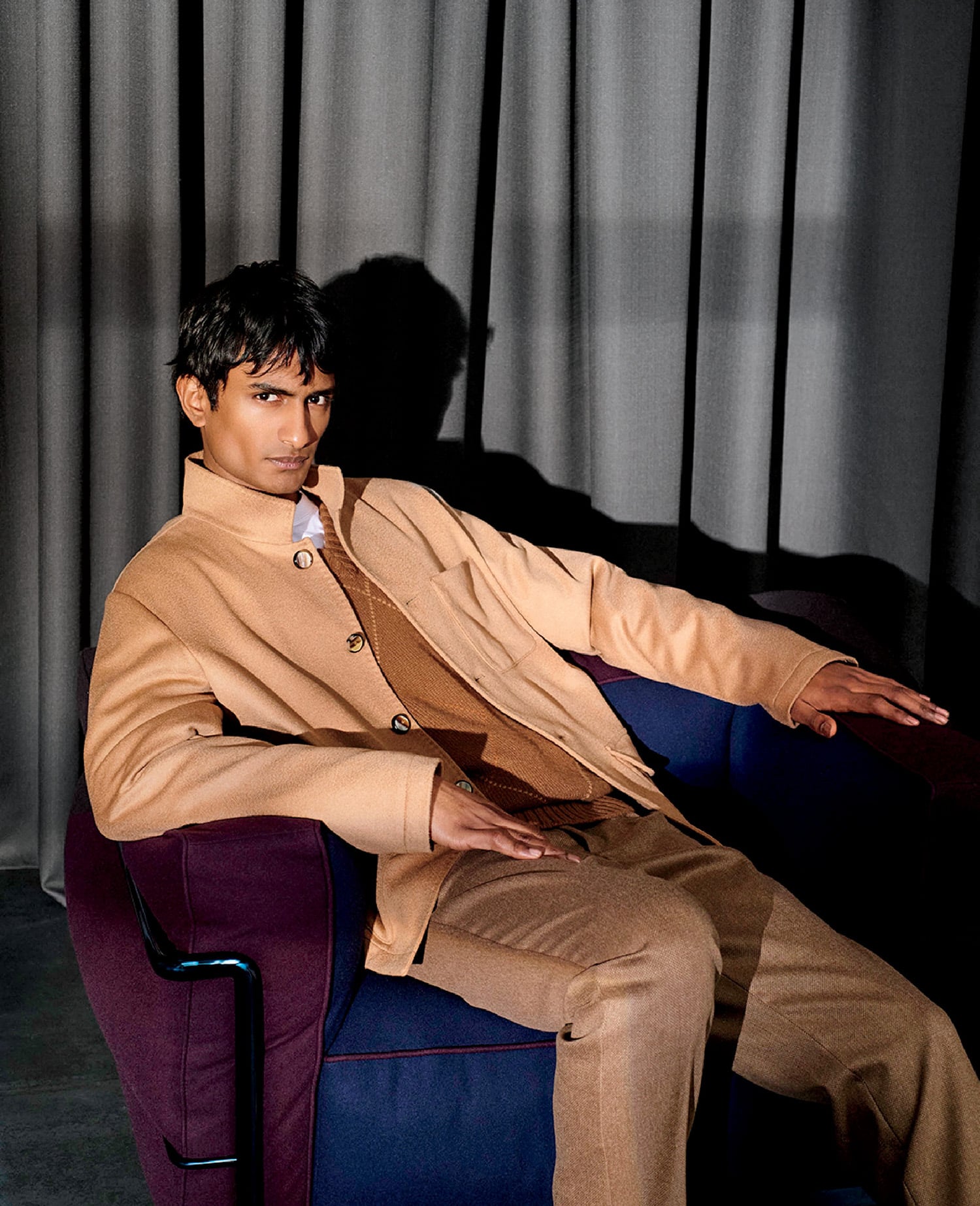 A man sitting on a chair
