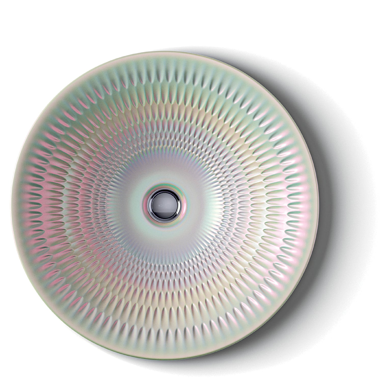 A circular object with a circular hole