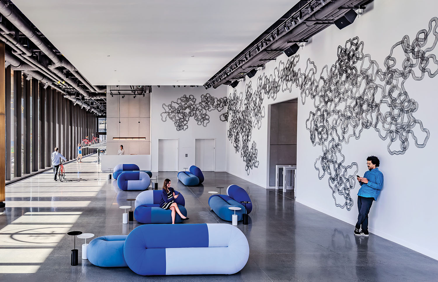 Site-Specific Installations Enliven This Life Sciences Building In Somerville, Massachusetts